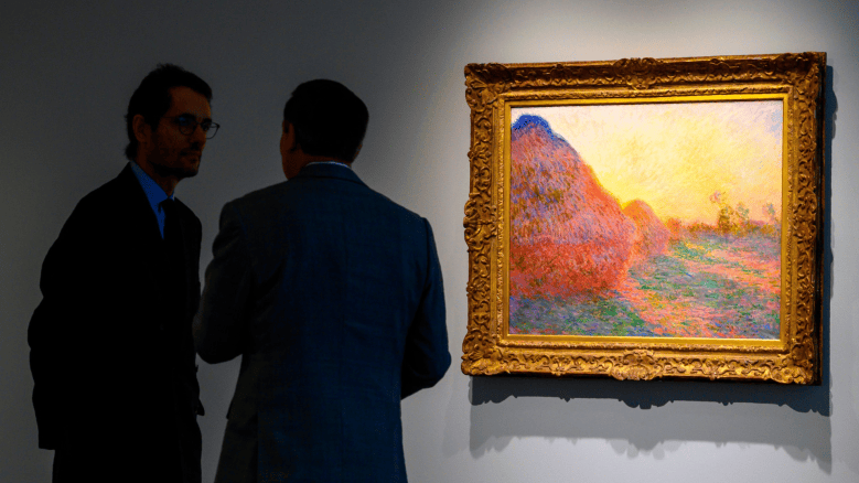 Claude Monet's painting Meules