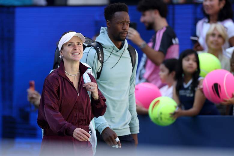 Gael Monfils and Elina Svitolina