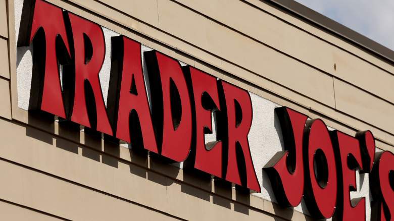 The Trader Joe's logo is displayed at a Trader Joe's store on September 16, 2024 in Glendale, California.