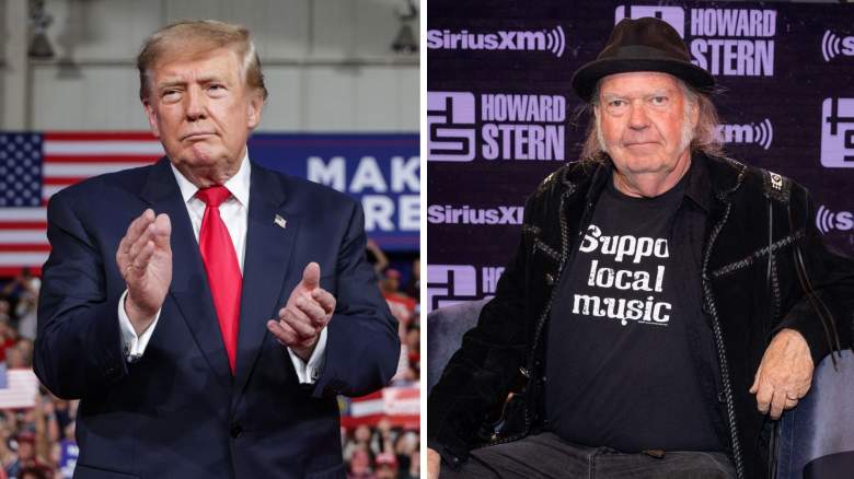 President Donald Trump and music icon Neil Young